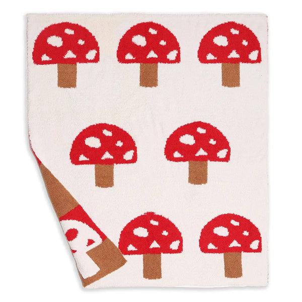 Mushroom Kid's Luxury Soft Throw Blanket