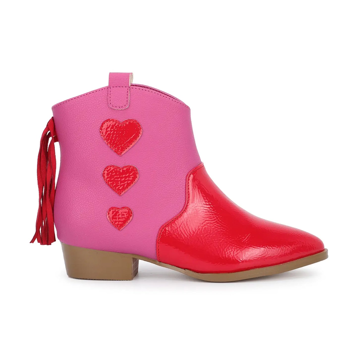 Miss Dallas Heart Pink and Red Boot