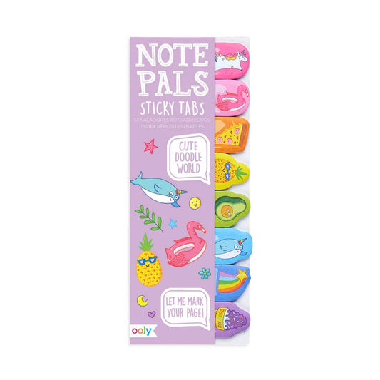 Note Pals Sticky Tabs - Cute Doodle World (1 Pack)