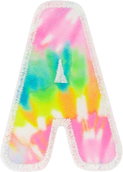 Tie Dye Letter Patch SCL