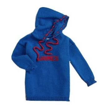 Name Hooded Sweater, Royal Blue