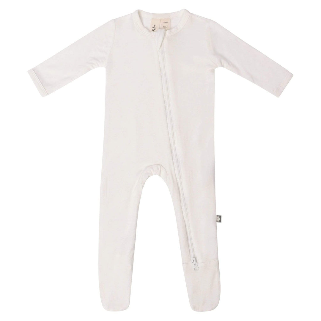 Kyte Baby Zippered Bamboo Footie, Cloud