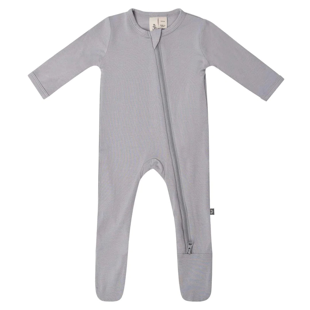 Kyte Baby Zippered Bamboo Footie | Storm