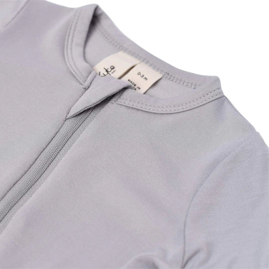 Kyte Baby Zippered Bamboo Footie | Storm