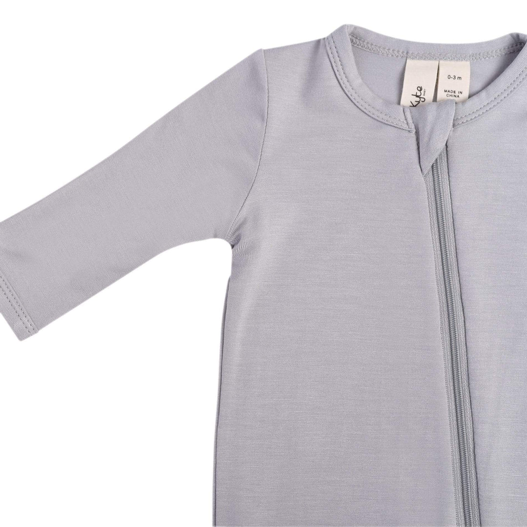 Kyte Baby Zippered Bamboo Footie | Storm