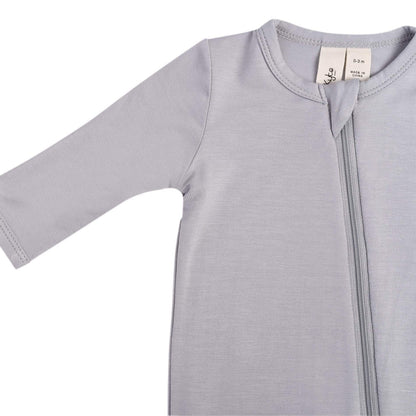 Kyte Baby Zippered Bamboo Footie | Storm