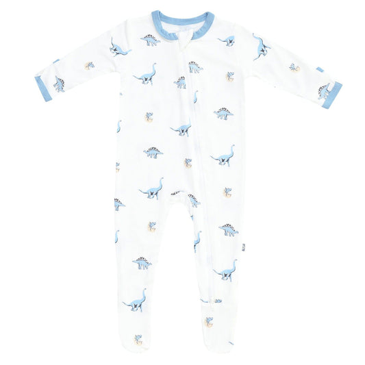 Kyte Baby Zippered Bamboo Footie | Jurassic