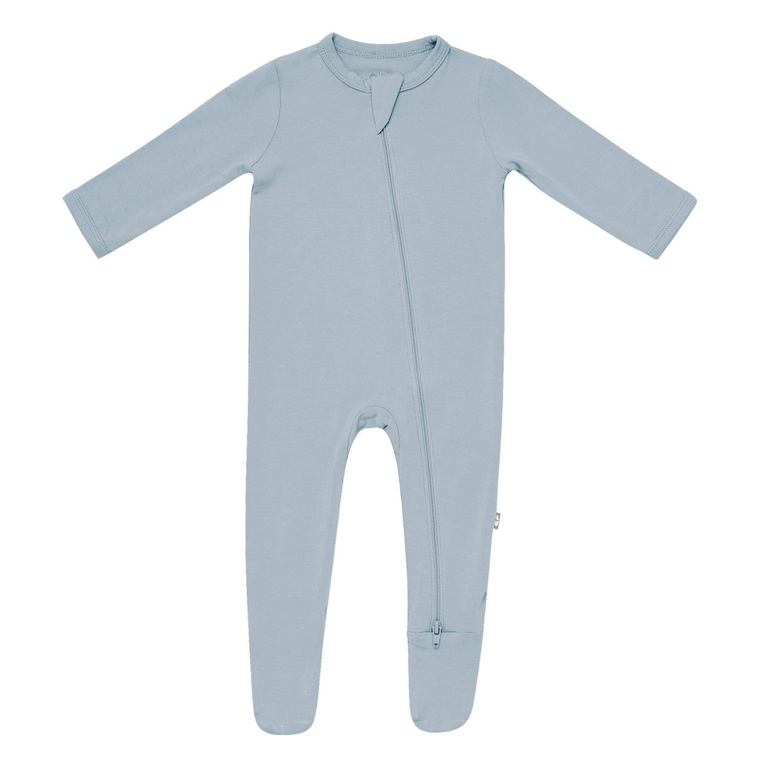Kyte Baby Zippered Bamboo Footie, Fog